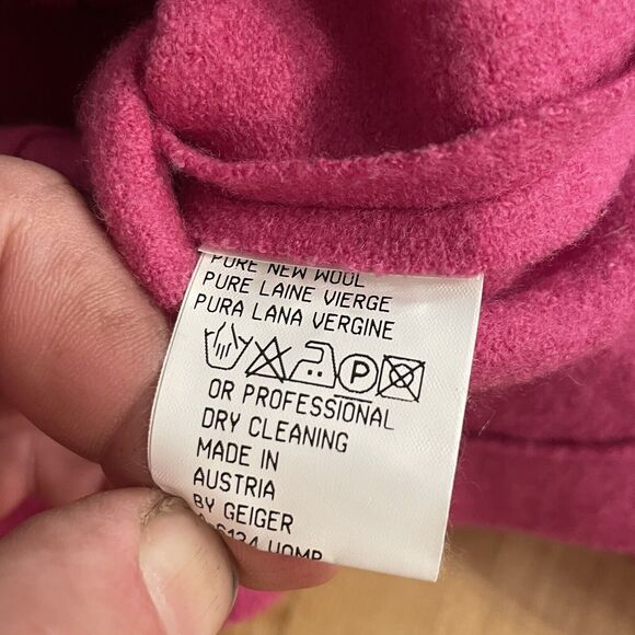 Geiger Collections Jacket Boiled Wool Zip Up Austria Made‎ Womens Size 42 - Picture 4 of 7